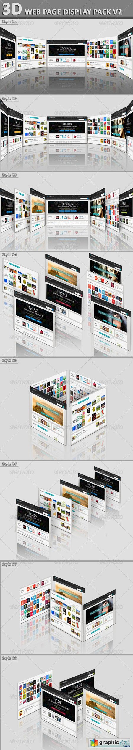 3D Web Page Display Pack V2