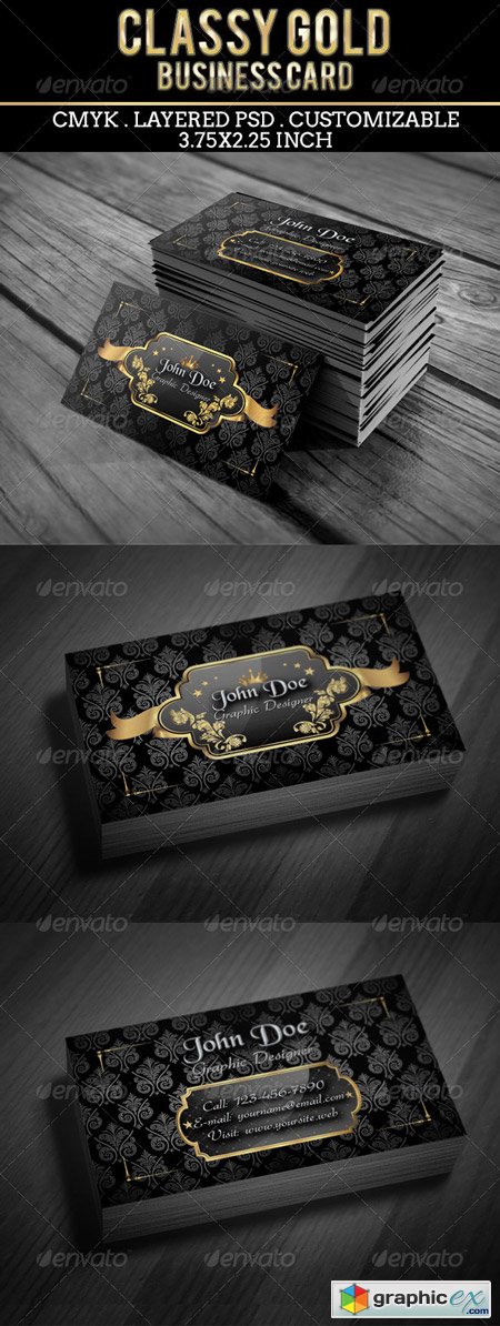 Classy Gold Business Card