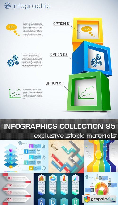 Collection of infographics vol.95, 25xEPS