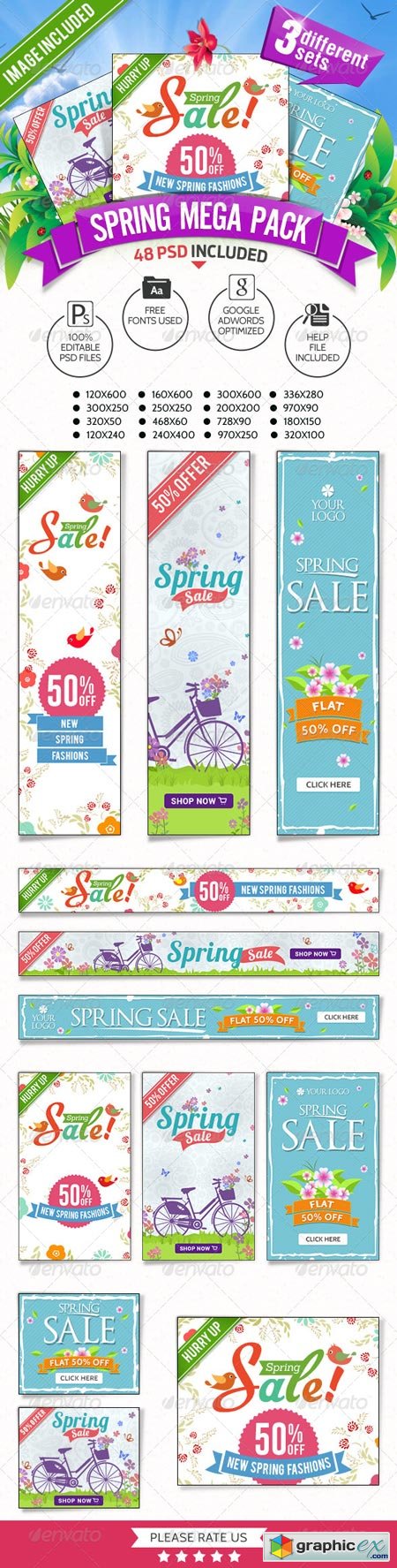 Spring Sale Mega Pack - 3 Banner Sets 7450266