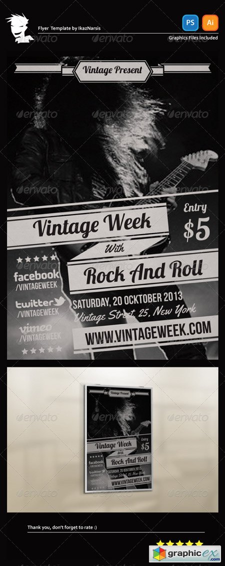 Vintage Week Flyer Template