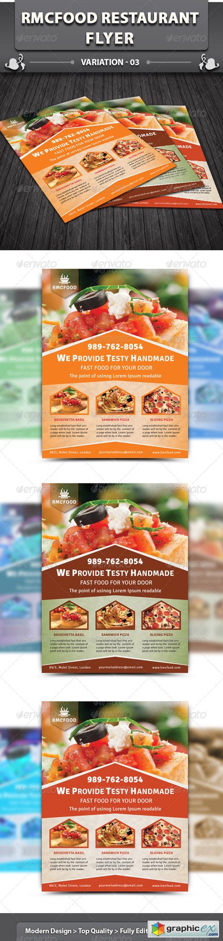 RMC Food Restaurant Flyer