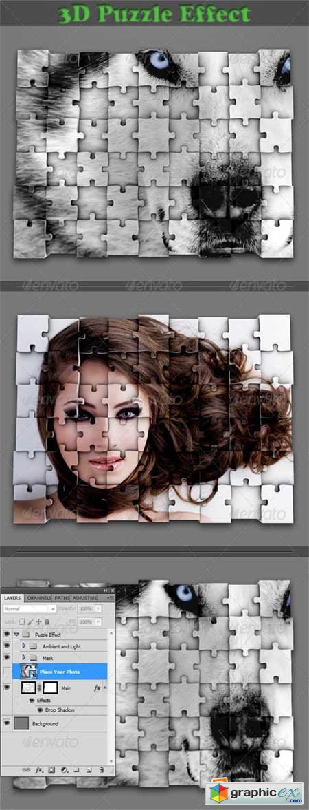 Photo Puzzle Effect