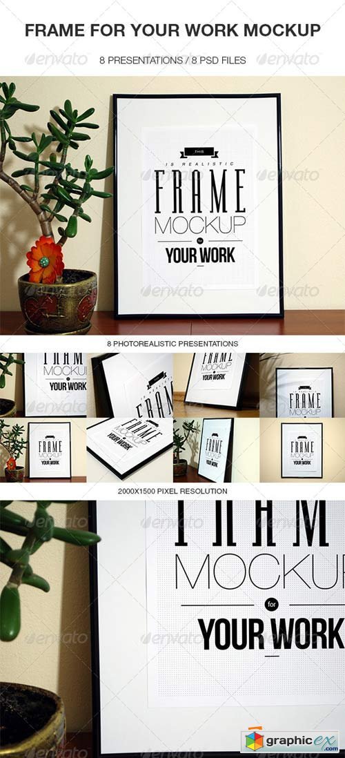 Frame For Your Work Mock-up Template