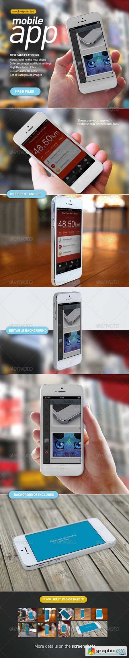 Mobile App | White Phone Mock-Up