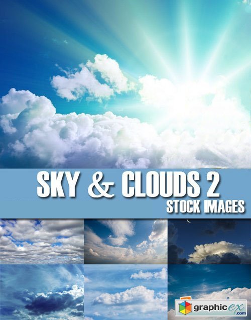 Stock Photos - Sky and Clouds 2, 25xJpg
