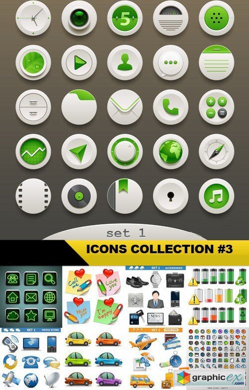 Icons Collection #3 - 50 Vector