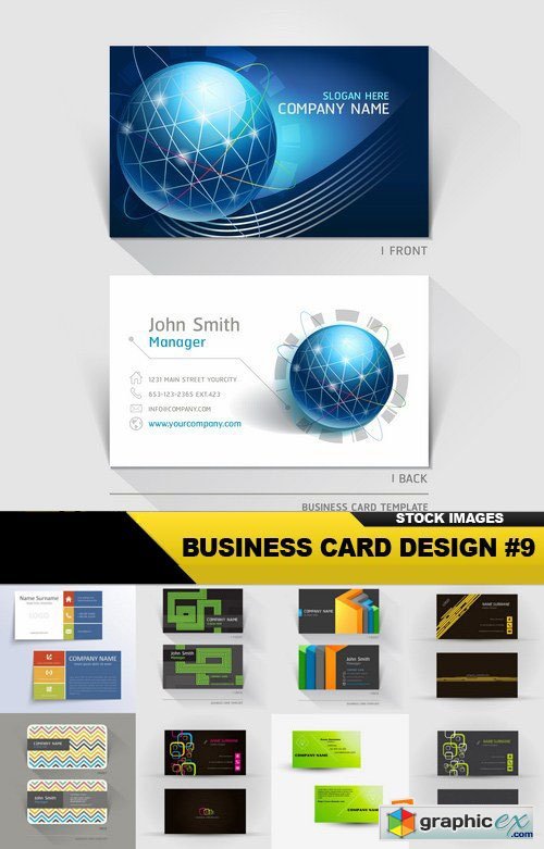 Business Card Design #9 - 25 Vector