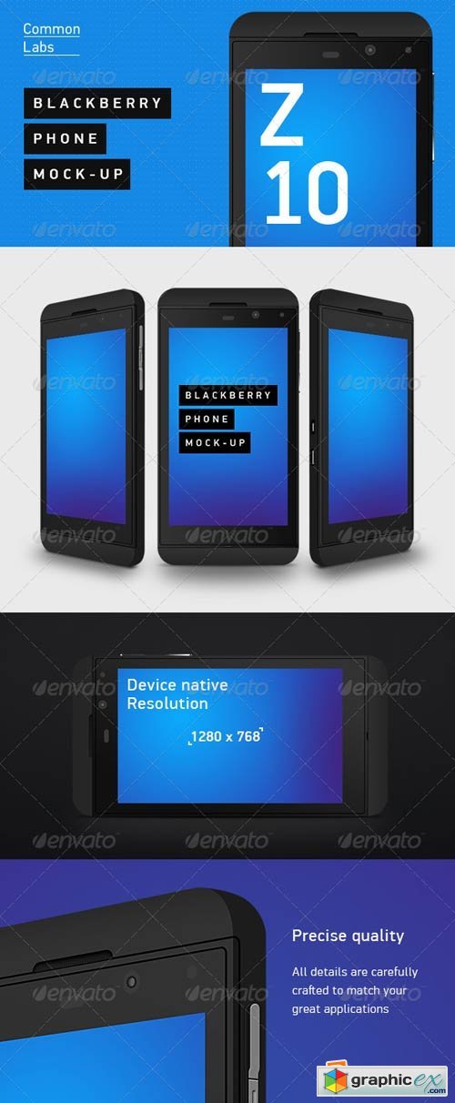 Blackberry Z10 Phone Mock-Up 4529314