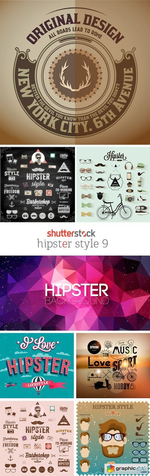 Amazing SS - Hipster Style 9, 25xEPS