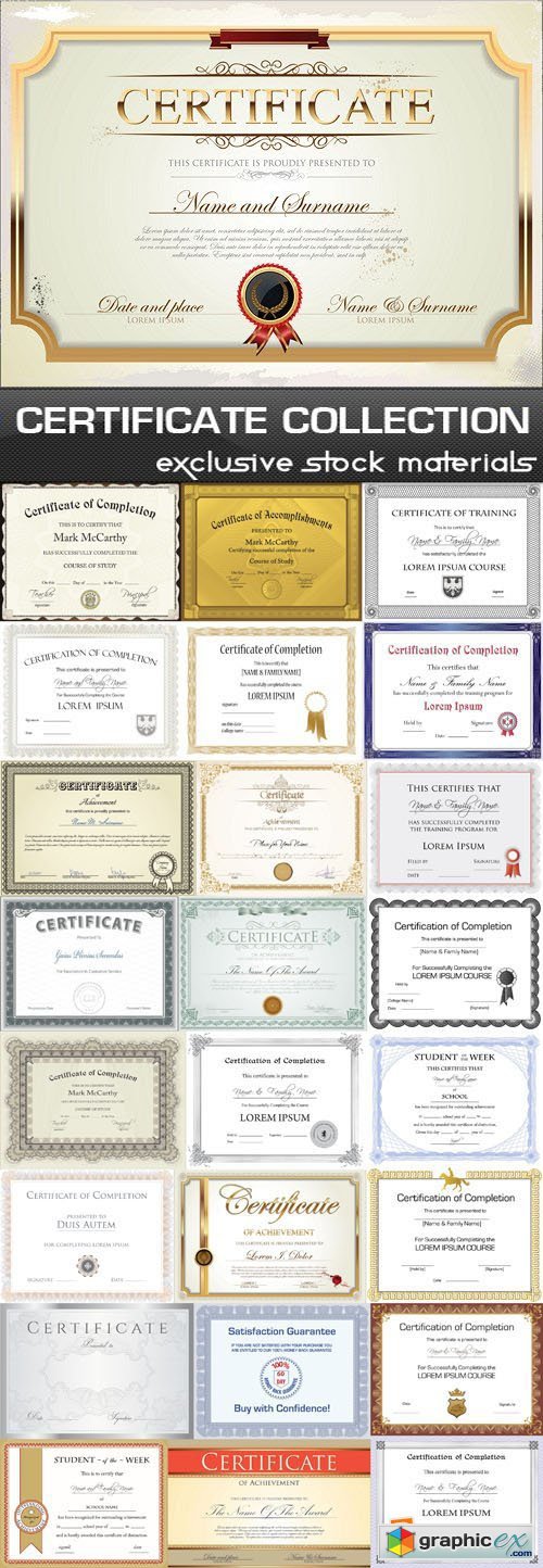 Certificate Collection, 25xEPS