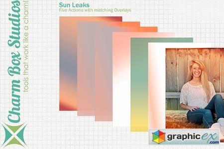 Creativemarket Sun Leaks Overlays 10267