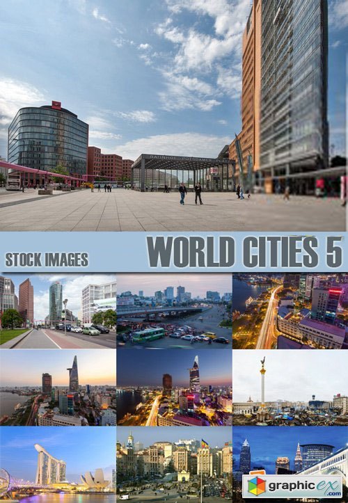 Stock Photos - World Cities 5, 25xJpg