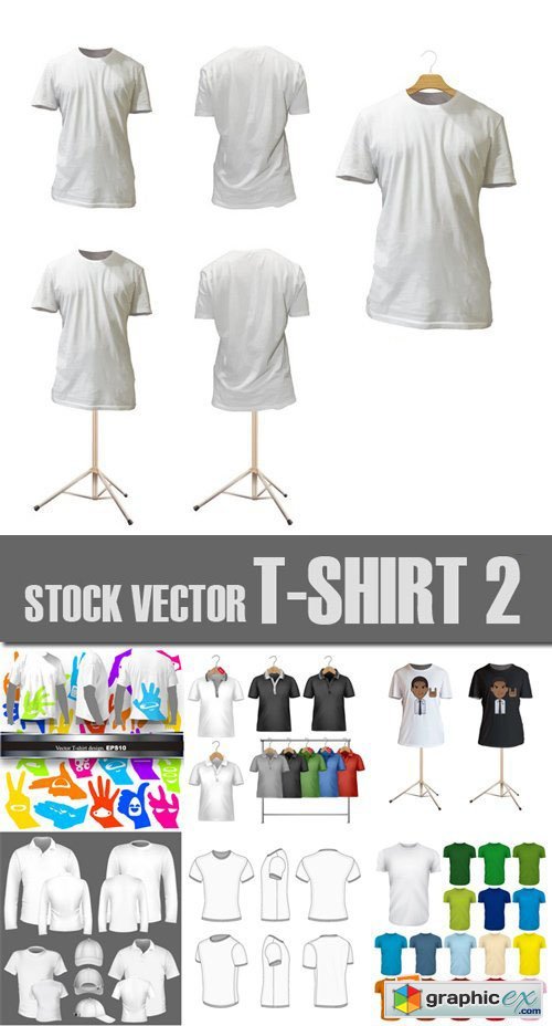 Stock Vectors - T-Shirt 2, 25xEps