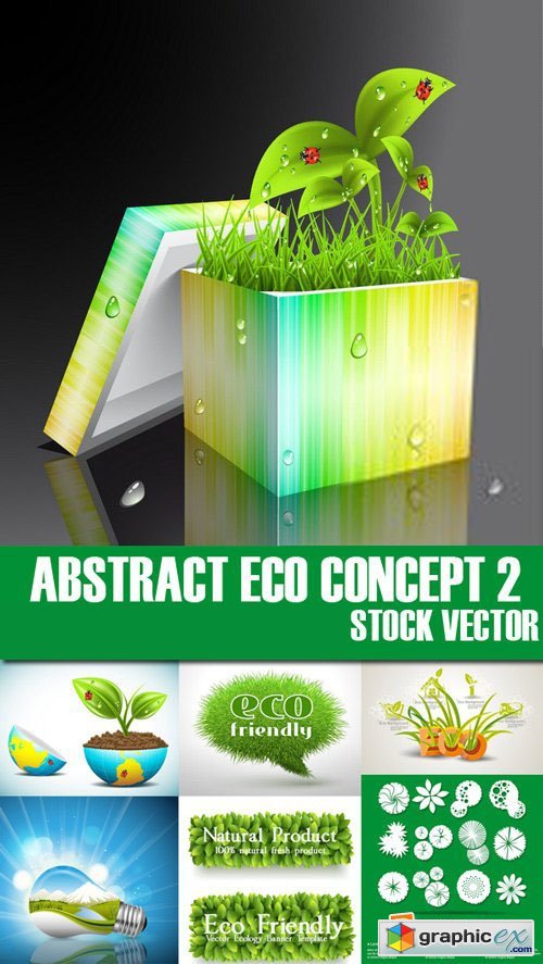 Stock Vectors - Abstract Eco Concept 2, 25xEps