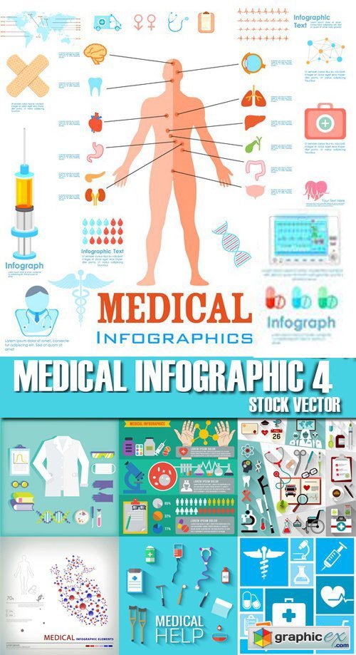 Stock Vectors - Medical Infographic 4, 25xEPS