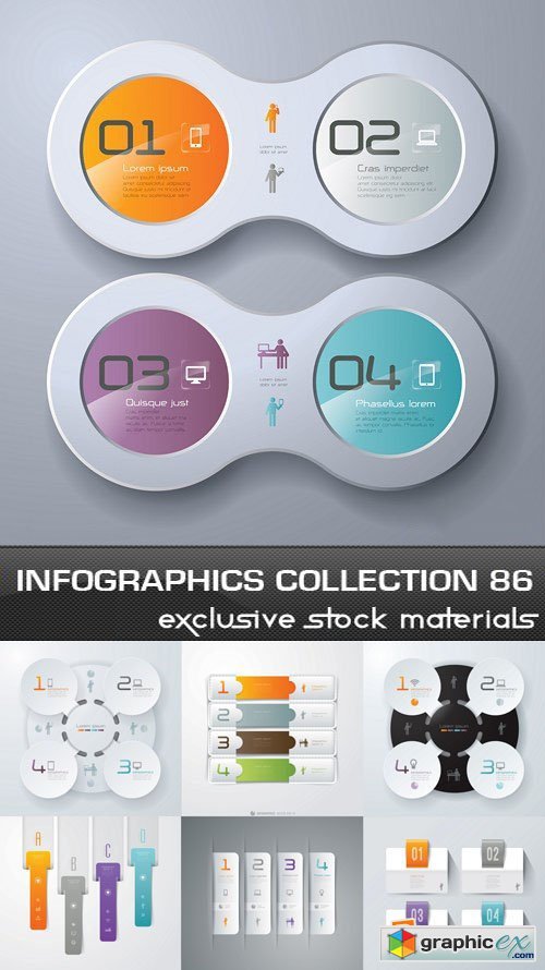 Collection of infographics vol.86, 25xEPS