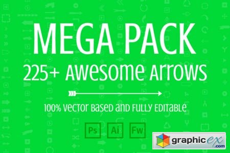 Creativemarket Mega Pack of Awesome Arrows 10799
