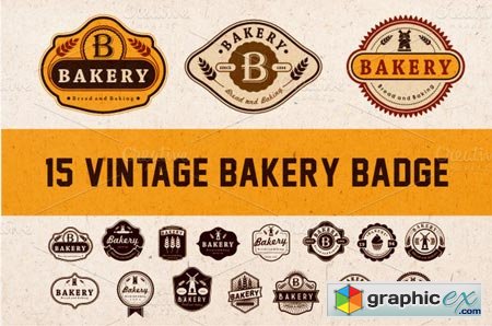 Creativemarket Bakery Vintage Badge 17515