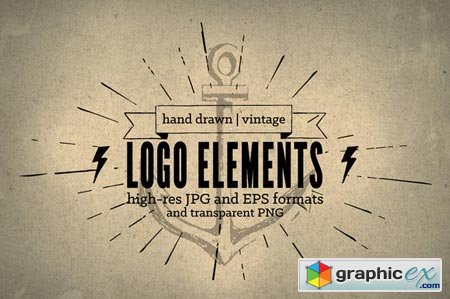 Drawn Vintage Logo Elements 34927