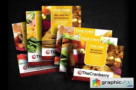 Cranberry Restaurant Advert Flyer 21434