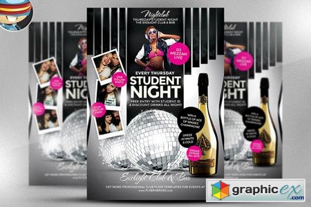 Student Night PSD Flyer Template 31440