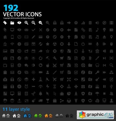 Icons(192 Vector Icons) 15841