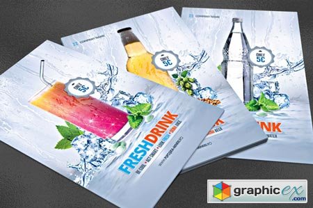 Fresh Drink Promotion Poster Flyer 41820