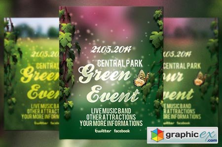 Green Event Flyer 39010