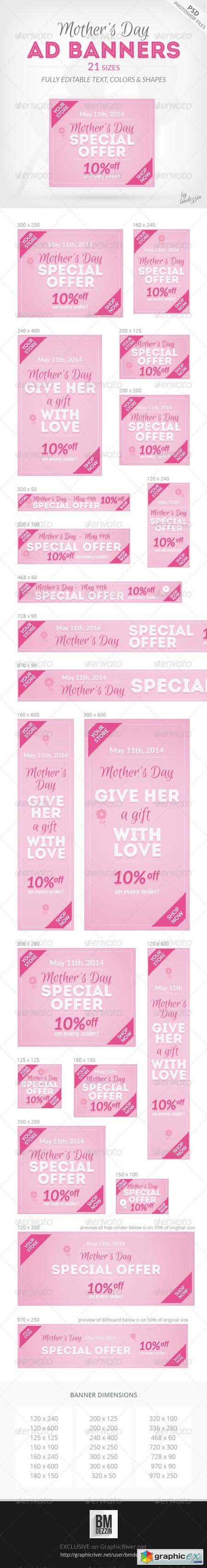 Mothers Day Ad Banners 7655007