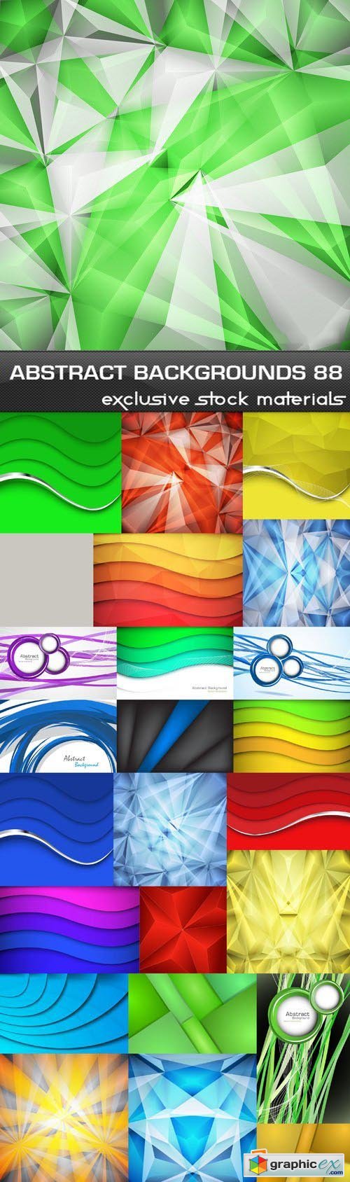 Collection of Vector Abstract Backgrounds Vol.88, 25xEPS