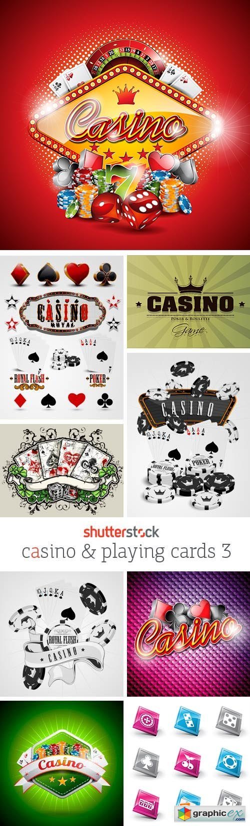 Amazing SS - Casino & Playing Cards 3, 25xEPS