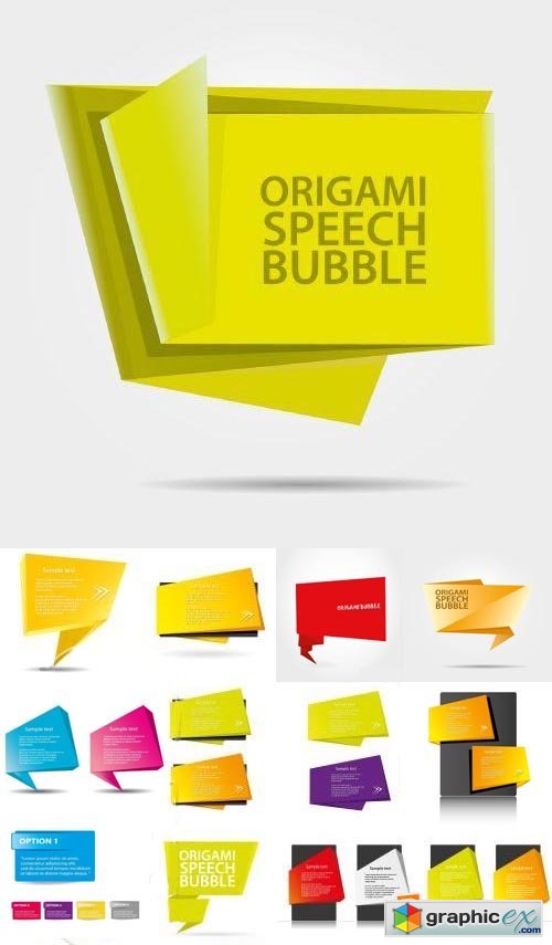 Vector 3D Speech Bubbles Collection 75xEPS