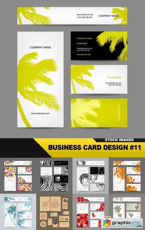 Business Card Design #11 - 25 Vector