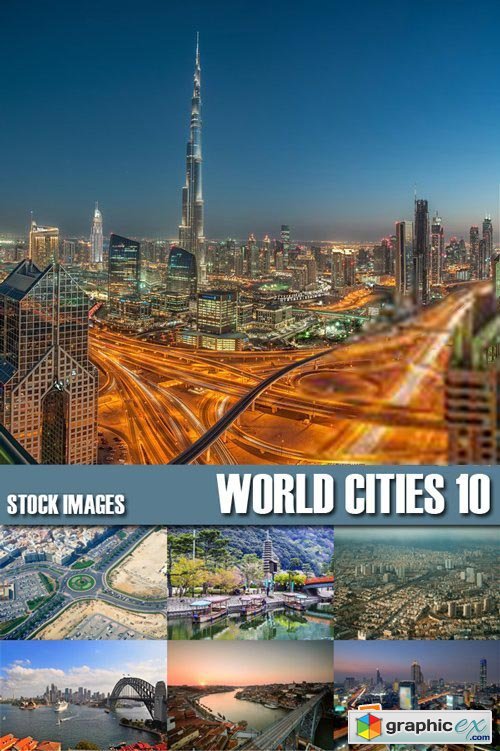 Stock Photos - World Cities 10, 25xJPG