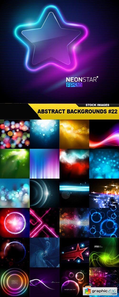Abstract Backgrounds #22 - 25xEPS