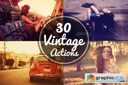 30 Vintage Actions 25159