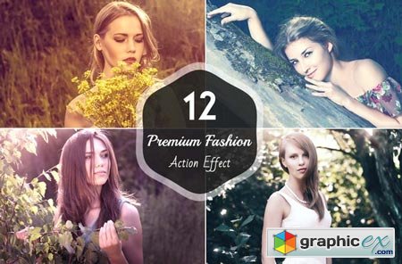12 Premium Fashion Photoshop Action 28735