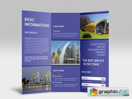Simple & Clean Tri-fold Brochure 43494
