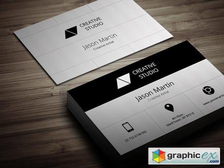 Flat Big Icons Business Card 43518