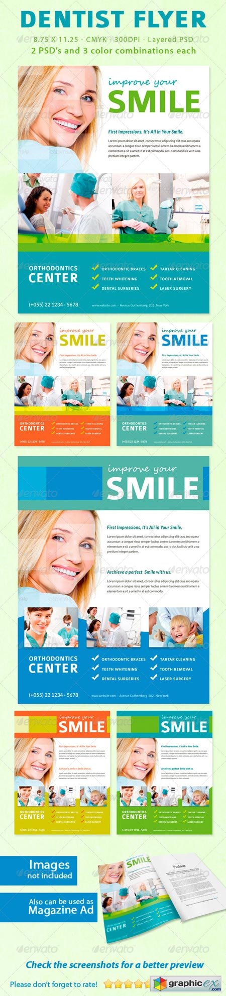 Dentist Flyer Magazine Ad 5542503