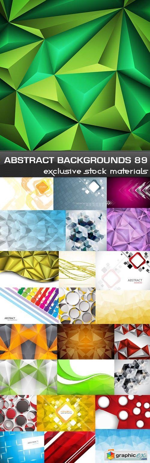 Collection of Vector Abstract Backgrounds Vol.89, 25xEPS