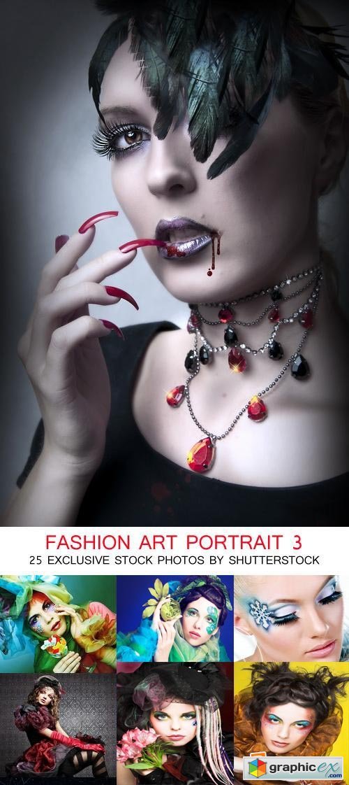 Fashion Art Portraits 3, 25xJPG