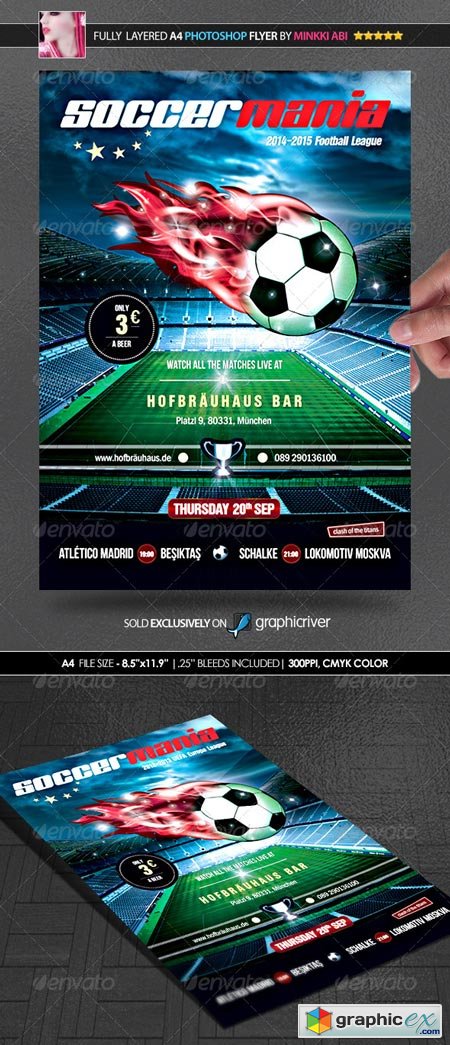Soccer Mania (Football) Poster Flyer 2333032