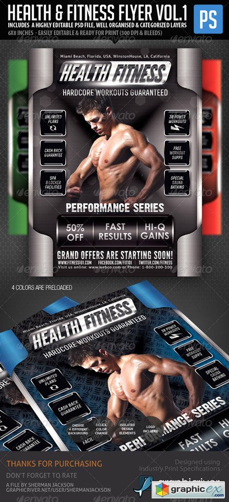 Health & Fitness Performance Series Flyer