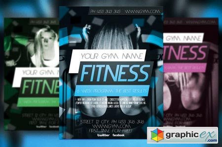 Fitness Flyer Template 22314