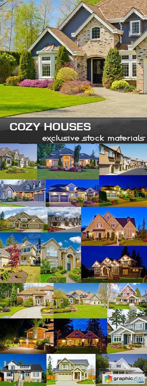 Cozy Houses, 25xUHQ JPEG