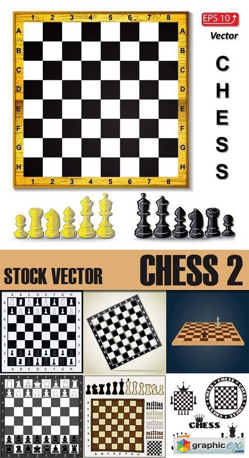 Stock Vectors - Chess 2, 25xEPS