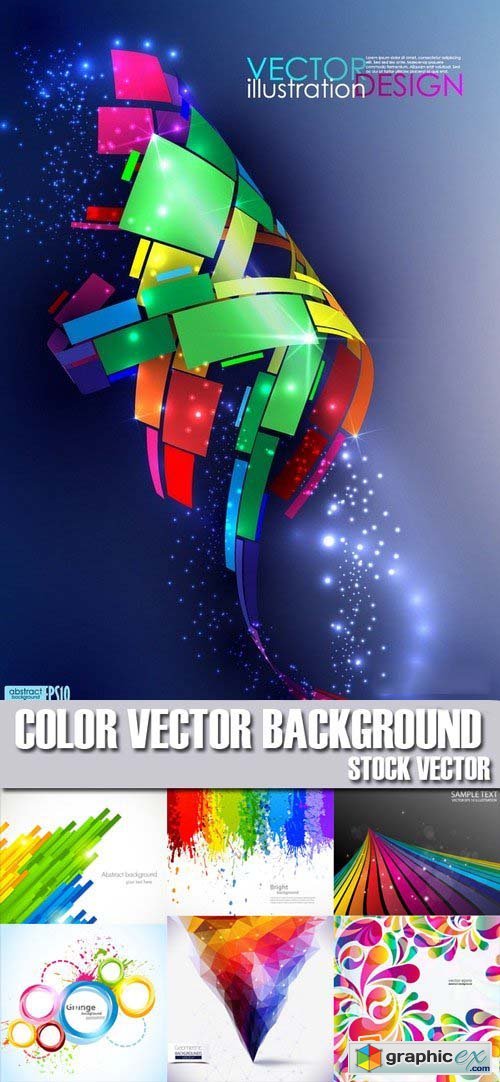 Stock Vectors - Color Background, 25xEPS