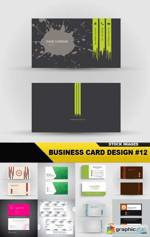 Business Card Design #12 - 25 Vector